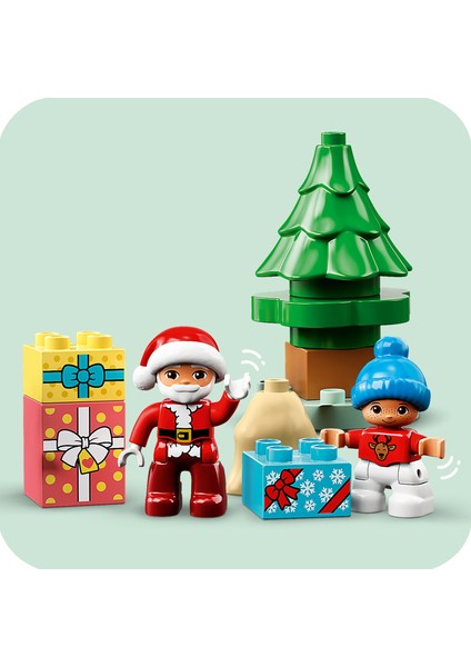 ® DUPLO® Noel Baba'nın Zencefilli Kurabiye Evi 10976 - Okul Öncesi Yaştaki Çocuklar ile 2 Yaş ve Üzeri Çocuklar için Yılbaşı Temalı Oyuncak Yapım Seti (50 Parça)