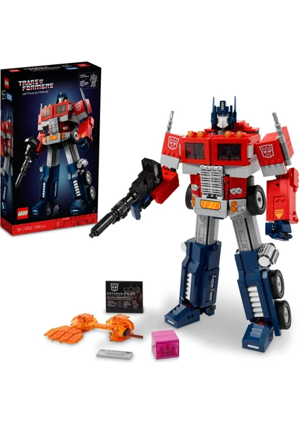 LEGO® Icons Optimus Prime 10302 - Yetişkinler için bir Transformers Efsanesi'nin Koleksiyonluk Model Yapım Seti (1508 Parça)