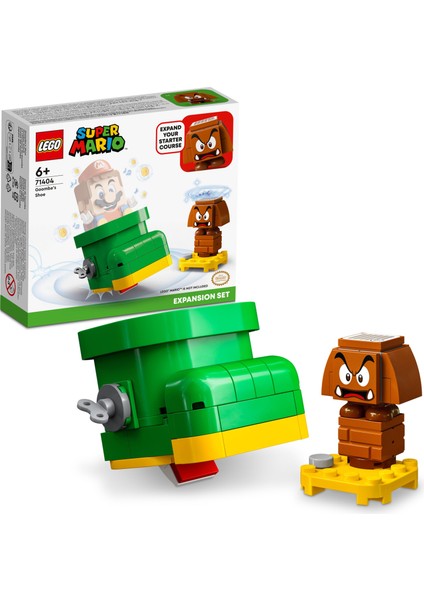 Super Mario™ Goomba'nın Ayakkabısı Ek Macera Seti 71404 Yapım Seti (76 Parça)