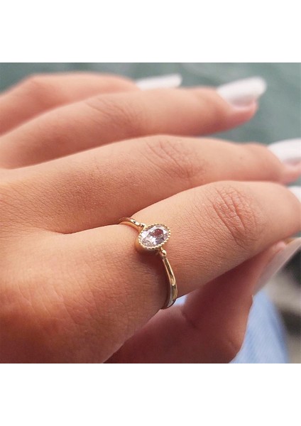 Altın Yüzük - 0.35 Karat Signity Swarovski Taşlı Güverseli Tektaş 14 Ayar Altın Yüzük fiyatları