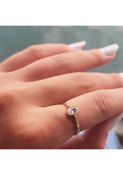 Altın Yüzük - 0.35 Karat Signity Swarovski Taşlı Güverseli Tektaş 14 Ayar Altın Yüzük modelleri