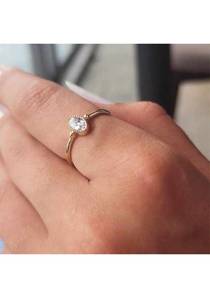 Altın Yüzük - 0.35 Karat Signity Swarovski Taşlı Güverseli Tektaş 14 Ayar Altın Yüzük fırsatları