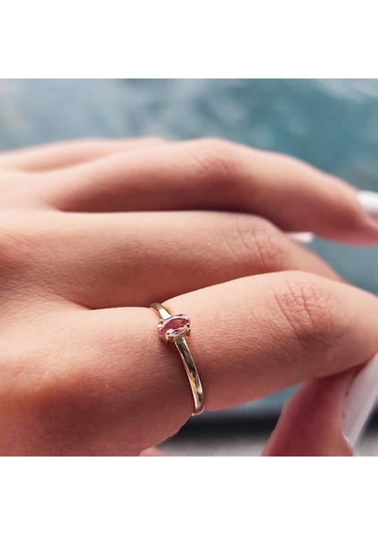 Altın Yüzük - 0.30 Karat Sultanayt Oval Taşlı 14 Ayar Altın Yüzük fiyatları