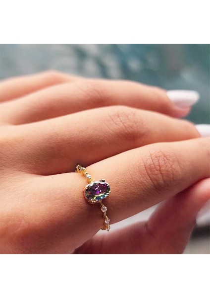 Altın Yüzük - Mistik Topaz 14 Ayar Altın Yüzük - Evlilik Teklifi Yüzüğü - Hediyelik Altın Yüzük fiyatları