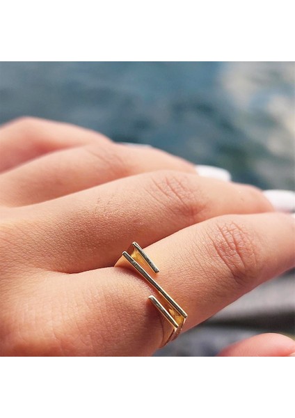 Taşsız Altın Yüzük - 14 Ayar Altın Z Tasarım Minimal Yüzük - Hediyelik, Minimal Altın Yüzük fiyatları