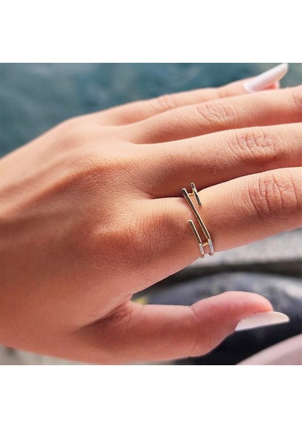 Taşsız Altın Yüzük - 14 Ayar Altın Z Tasarım Minimal Yüzük - Hediyelik, Minimal Altın Yüzük modelleri