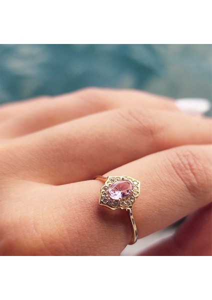 Evlilik Teklifi Altın Yüzük - 14 Ayar Altın Vintage Zultanit Taşlı Evlilik Teklifi Yüzüğü