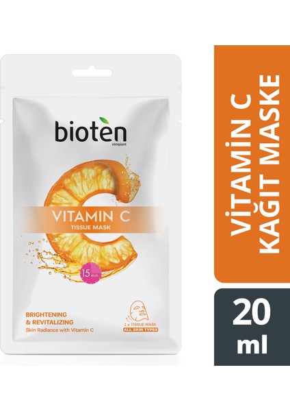 Bıoten Vitamin C Kağıt Maske