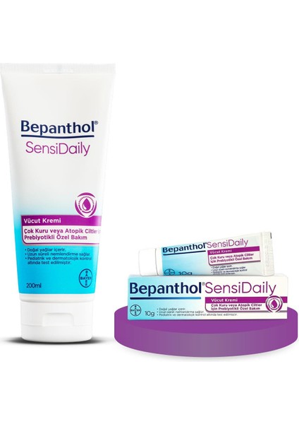 Sensidaily 200 ml + 3 Adet Seyahat Boy 10 gr