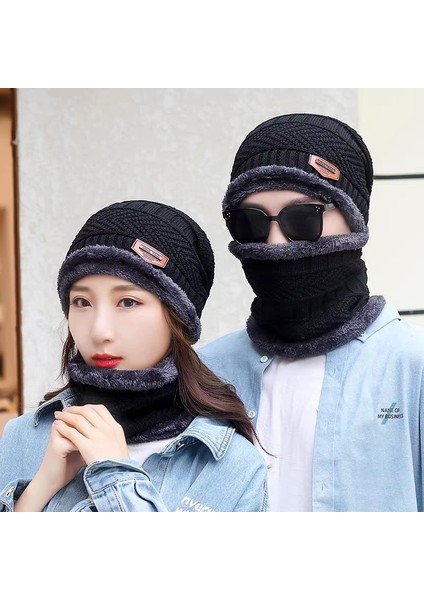 Thickening Scarf Beret Unisex Beret (Yurt Dışından)