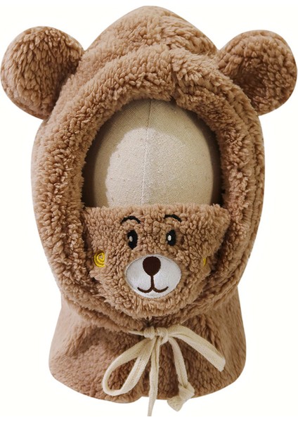 Kuzu Yünü Atkı ve Maske Kadın Bere (Yurt Dışından)