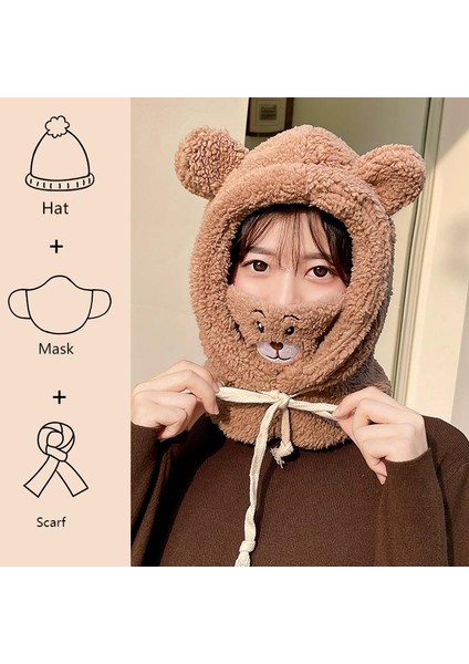 Kuzu Yünü Atkı ve Maske Kadın Bere (Yurt Dışından) fiyatları