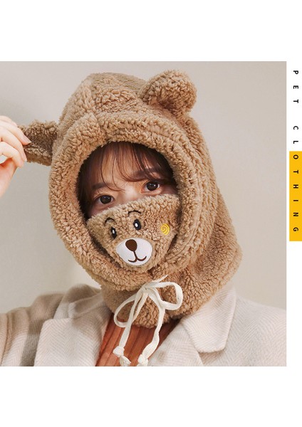 Kuzu Yünü Atkı ve Maske Kadın Bere (Yurt Dışından) modelleri