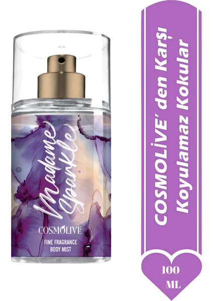 Body Mist Vücut Spreyi - Nemlendirici Parfüm 100 Ml. Madame Sparkle