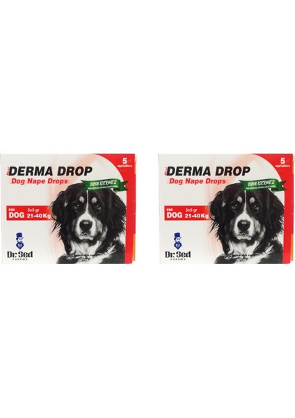 Dr. Sed Pharma Derma 21-40 kg Köpek Dış Parazit Damla 2 Kutu