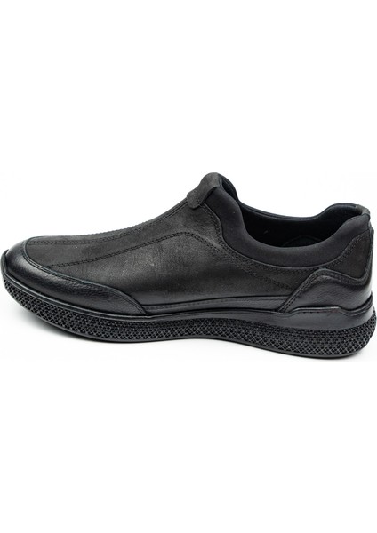 5898 Siyah Deri Erkek Günlük Ayakkabı modelleri