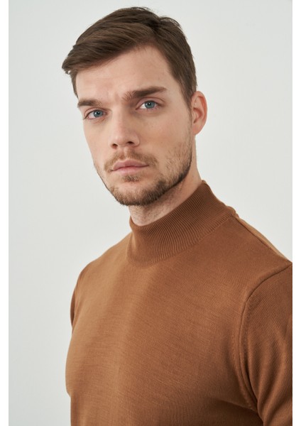 Mentality 3178 Erkek Kahve Balıkçı Yaka Triko modelleri