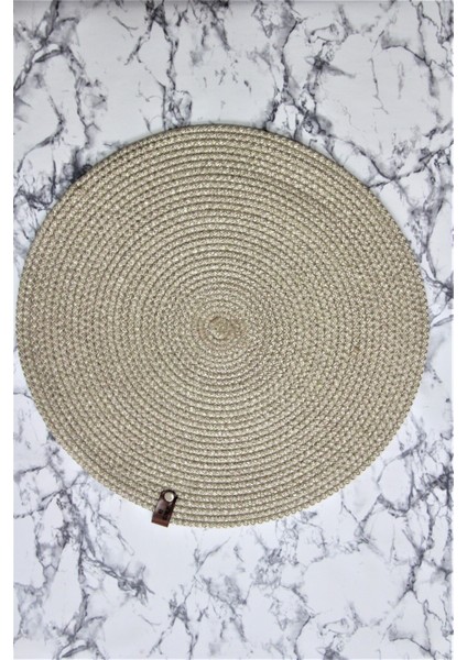 2'li 35 cm Hasır Jüt Örgü Supla Sunum Amerikan Servis Düz Renk fiyatları