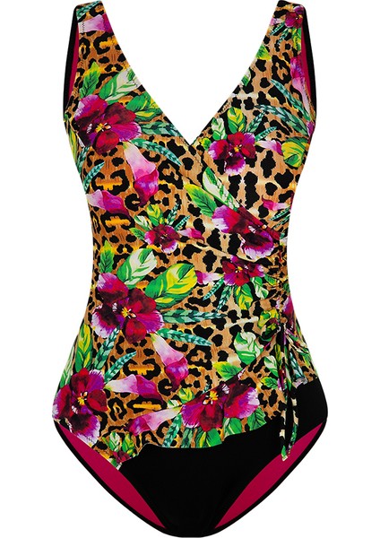 Leopar Desenli Tankini