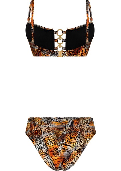 Halka Detaylı Straplez Bikini Takımı fiyatları