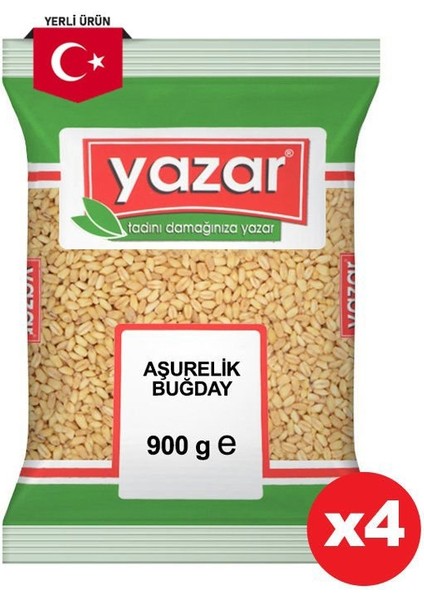 Yerli Aşurelik Buğday 900 Gr. x 4 Paket