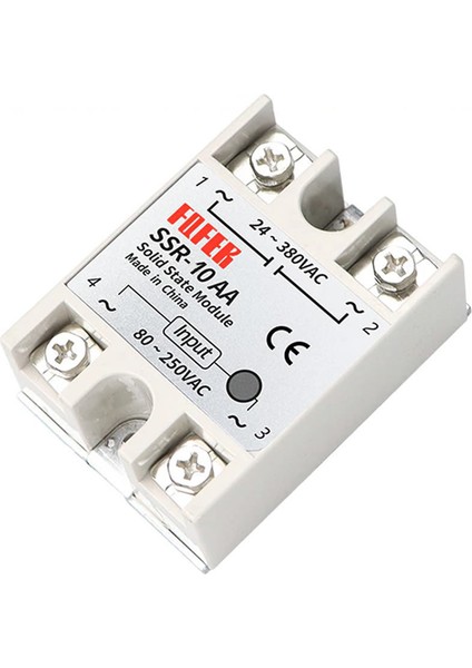 Roba SSR-10AA Ssr Röle Ssr Tek Fazlı Solid State Röle 80-250V Ac 10A