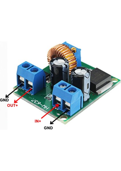 Roba LM2587 Ayarlı Voltaj Yükseltici Modül 40V 5A Step Up Boost Modül