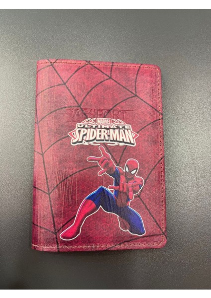 Spiderman Deri Pasaport Kılıfı