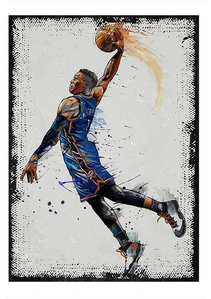 Russell Westbrook Basketbol Modern Mdf Tablo