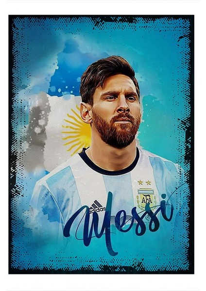 Lionel Messi Futbol Modern Mdf Tablo
