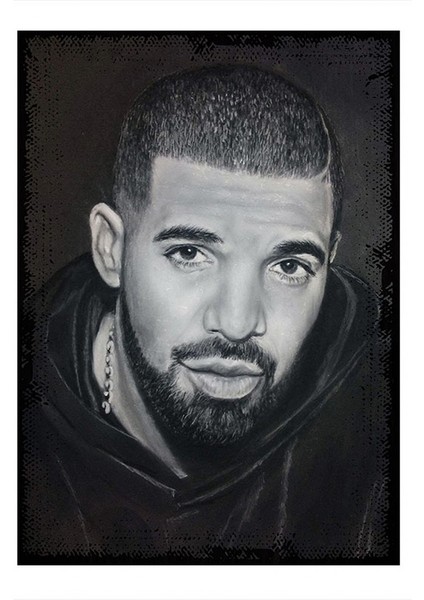 Drake Rap Müzik Dekoratif Ahşap Tablo