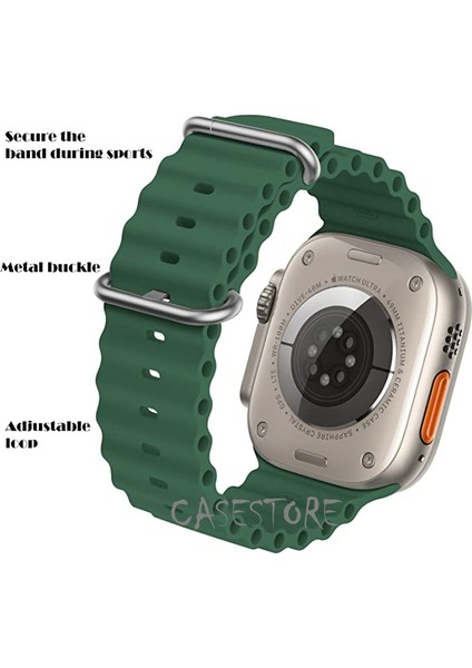 Apple Watch Series Ultra Iwatch Se, Series 8 7 6 5 4 3 2 1 49MM 45MM 44MM 42MM Kordon Silikon Naylon Kayış Baklalı Bileklik Loop Hasır Ayarlanabilir Kancalı Tokalı Orange Albine