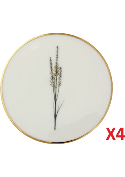 Botanical Desen Bardak Altlığı 10CM 4'lü 04ALM006631