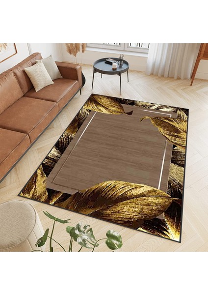Dijital Baskı Yıkanabilir Kaymaz Taban Salon Halısı RVG0420