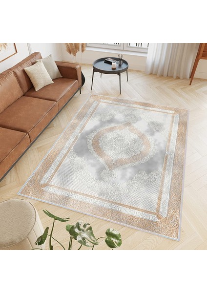 Dijital Baskı Yıkanabilir Kaymaz Taban Salon Halısı RVG0429