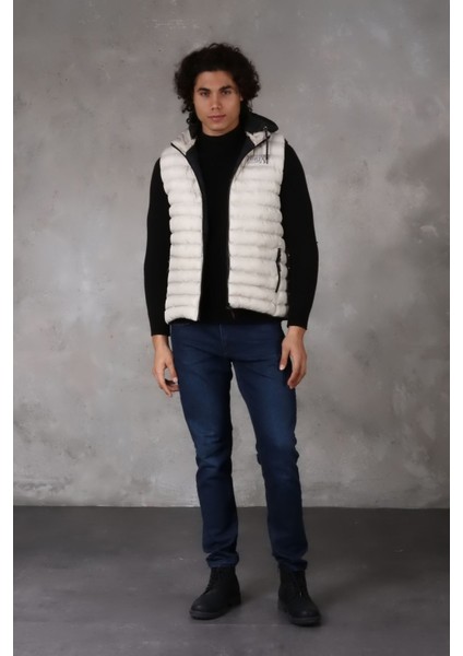 Kapşonlu Erkek Şişme Yelek