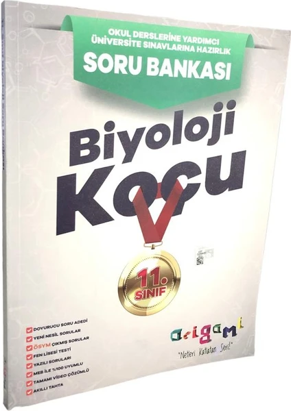 Tammat Yayınları Origami 11. Sınıf Biyoloji Soru Bankası (Ciltli)