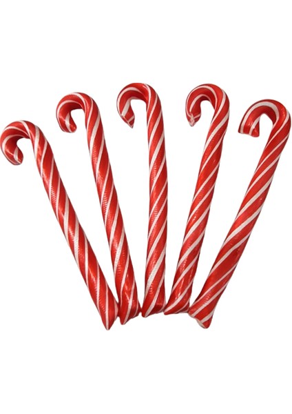 Yılbaşı Baston Şeker 10 Adet Kırmızı Beyaz