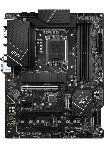 PRO Z790-P WIFI DDR4 SOKET 1700 DDR4 5333MHZ(OC) PCI-E Gen4 M.2 USB3.2 DP HDMI 1x2.5G LAN WI-FI 6E ATX