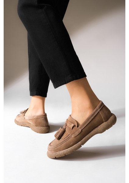 Kadın Deri Loafer Günlük Ayakkabı Suma modelleri