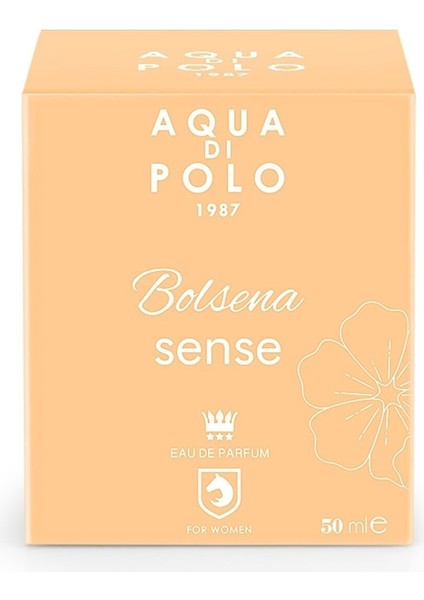 Aqua Di Polo 1987  BOLSENA Sense 50 ml 3'lü Kadın Parfüm Seti