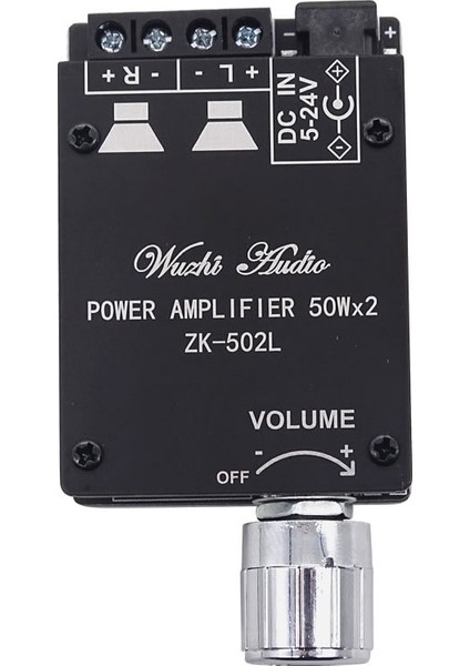 Roba ZK-502L Stereo Bluetooth 5.0 Güç Amplifikatör Modülü 2X50W Kutulu