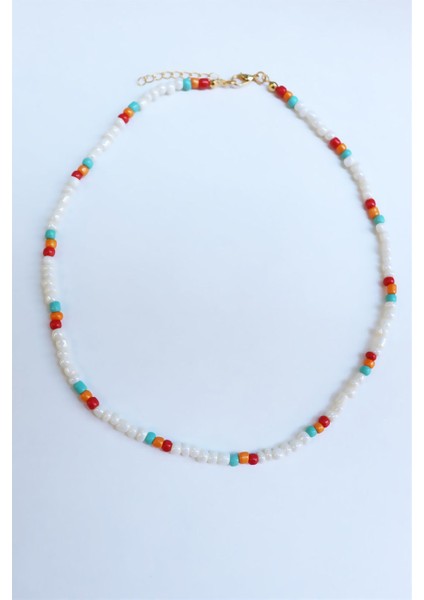 Renkli Tasarım Boncuk Kolye fiyatları