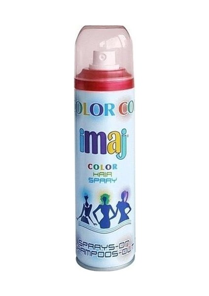 Imaj Color Renkli Saç Boyası Spreyi Kırmızı 100 Ml