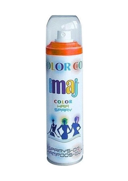 Imaj Color Renkli Saç Boyası Spreyi Turuncu 100 Ml