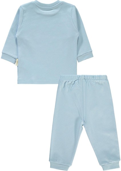 Bebek Organik Pijama Takımı 1-9 Ay Mavi modelleri