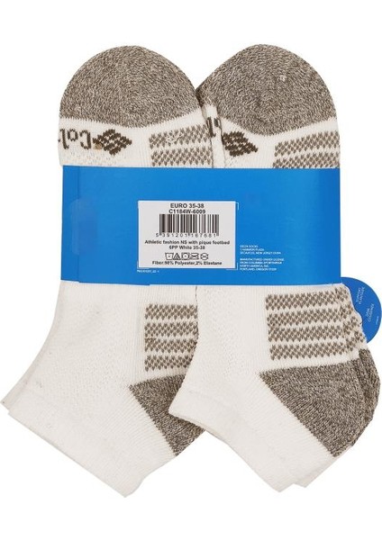 Athletic Fashion Ns With Pique Footbed Unisex Çorap C1184W