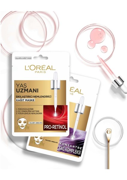 L'Oréal Paris Yaş Uzmanı Sıkılaştırıcı Kağıt Maske 40+