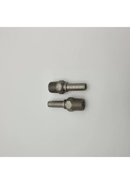 1/2 Hortum 1/2 Bsp - Npt Düz Erkek Paslanmaz Hortum Başlığı
