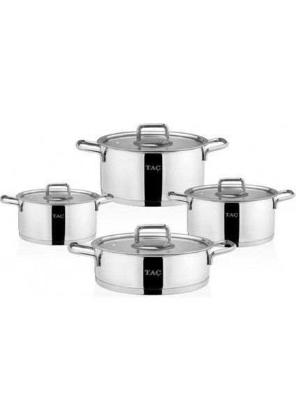 Hera 8 Prç Çelik Çeyiz Seti PLATIN-25285